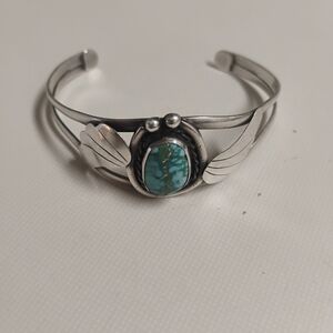 Silver Turquoise Cuff Bracelet